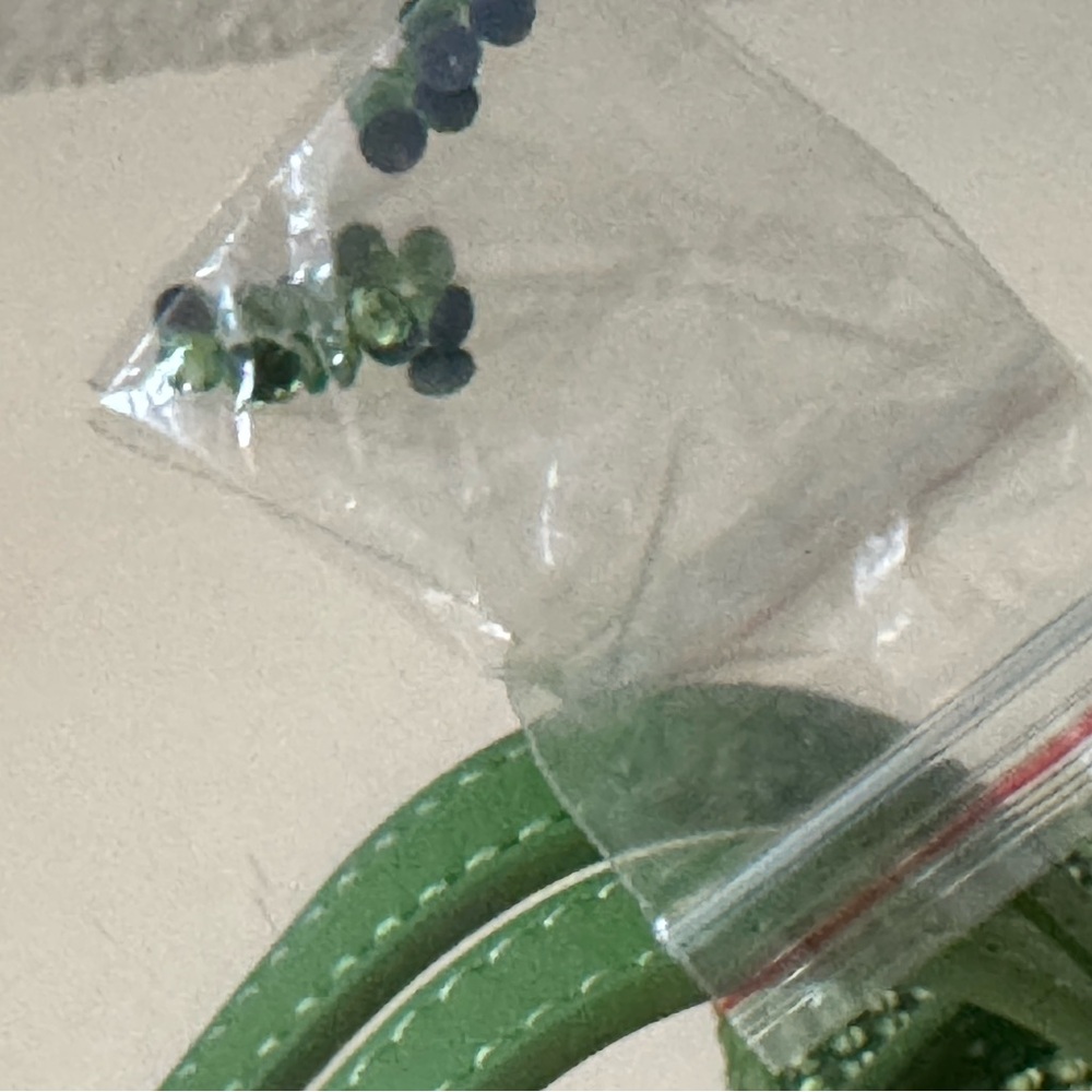 Brandon Blackwood Mini Kendrick Trunk Green  Peridot Crystal Bag - Picture 10 of 14